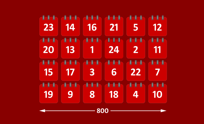 Online-Adventskalender Vorlage
